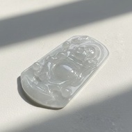 冰種翡翠佛公彌勒佛項鍊 | 天然緬甸玉翡翠A貨 | 送禮