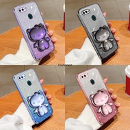Casing For Oppo A7 Case Oppo A5S Case Oppo A12 A11K Case Oppo A5 2020 Case Oppo A3S A1K Case Oppo R15 Pro Case Oppo A9 2020 Case Oppo R15X A12E Case Oppo Reno 8T K1 Case Cute Hello Kitty Vanity Mirror Holder Stand Shiny Phone Case Cover Cassing Cases VY
