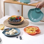 GB - PLATES COLORFULJERAMIS - PATTERNED SHELL PLATES COLOREDJERAMIS - RANDOM COLOR ROUND PLATES