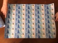 2022中銀冬澳紀念鈔35連張，595尾，4連張，808尾，靚號