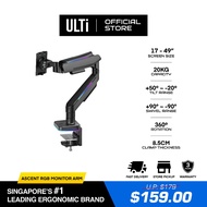 ULTi Ascent RGB Monitor Arm - Compatible with most 49" Monitors | T66