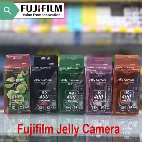 New FUJIFILM/Fuji Jelly Camera Oxygen Camera Transparent Film Camera Film Camera Point and Shoot Cam