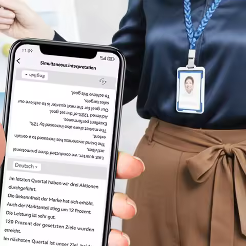 Portable AI Recording Pen ID Badge Style Offline Recording Speech-to-Text Translation Summary Mind M