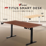 TTRacing Titus Walnut Oak Edition Ergonomic Standing Desk Height Adjustable Computer PC Gaming Desk