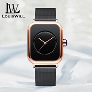 LouisWill  Ladies Watch Quartz Watch Mesh Steel Watch 30M Waterproof Watch Wristwatch Elegant Gifts Korean Style Sport Watch Fashion Watch for Women Ladies