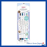Zebra Water-based Marker Clickart Yurukawa Festival 4-Color Set