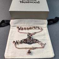 GENUINE Vivienne Westwood 2024 New Thread Cut Letter Bracelet Womens Light Luxury Personalized Engli