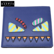 Fendi [成色極佳] 7M0169 O6G F08LC 怪獸眼雙折皮夾 [二手]