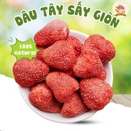 Chamy Food whole freeze-dried Dalat strawberries without sugar, super delicious natural sweet and so