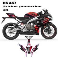 For Aprilia RS 457 RS457 Motorcycle Accessories Fuel Tank Protective Stickers 3D Epoxy Stickers Tank