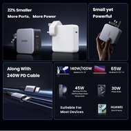 UGREEN Nexode 140W 2C1A GAN fast charger + usb-c to usb-c cable 240W 1.5M