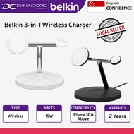 Belkin 3-in-1 Wireless Charger 15W - Black / White - WIZ017myBK / WIZ017MYWH