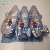 Frozen Elsa Summer Shoes Jelly Sandals Cute Baby Jelly Shoes Fashion Flat Shoes Soft Sandal Frozen dress Elsa Costume frozen party supplies