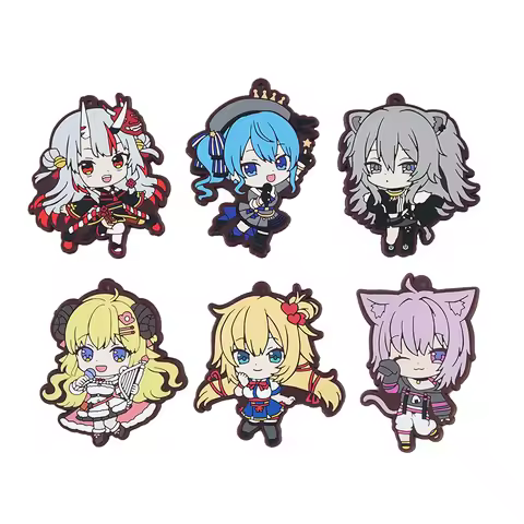 HOLOLIVE Anime Nekomata Nakiri Ayame Shishiro Botan Hoshimachi Suisei Akai Haato Tsunomaki Watame Ru