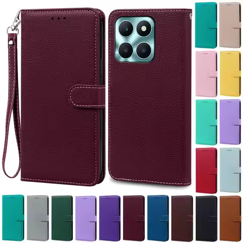 For Honor X6B 4G Case Leather Flip Wallet Case For Honor X6B Phone Case Book Cover For Honor X6B Hou
