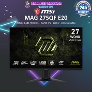 MSI MAG 275QF E20 27" WQHD Gaming Monitor – 27-inch QHD IPS Monitor – 200Hz, Flat