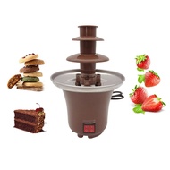 Newfamei Mini Chocolate Fondue Fountain Machine Easy to Assemble 3 Tier DIY Waterfall Hotpot