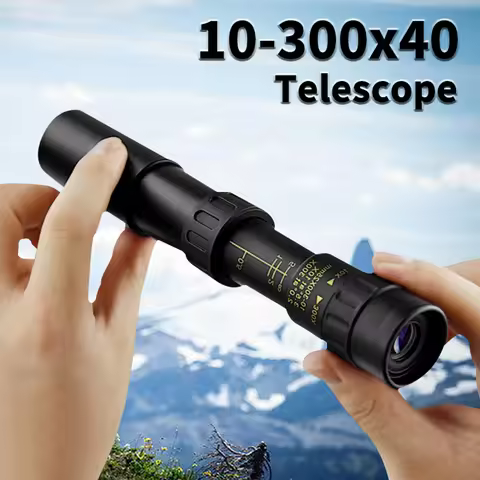 Monoculars 10-300X40 Zoom Powerful Long Distance Professional Monocular HD 4K High Quality Prism Por