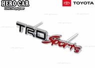 โลโก้ logo TRD Sports งานโลหะ ติดหน้ากระจังรถยนต์ TOYOTA งานแท้ส่งศูนย์