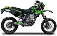 MDTR2-B-GR-LC D-TRACKER (98-03) Graphics Kit, Light Cowl Set, Fire Road Model, Lime Green