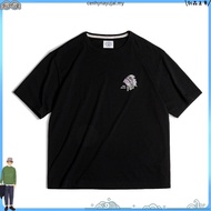 Tooling American Retro Indian Vegetable Tanned Printed t-Shirt Loose Heavy Slub Pure Cotton Short-Sl