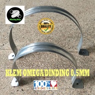 Omega Clamp Wall/ 0.5mm Diameter 3" 4" Inch/