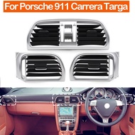 Car Left Right Center Air Conditioning AC Vent Grille Oulet Panel Cover Trim For Porsche 911 Carrera