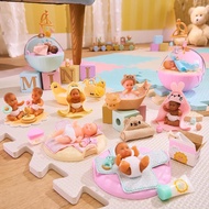 MGA's Miniverse Make It Mini Real Baby Nurture Super Realistic Mini Baby With Bottle Sippy Cup Bowl 
