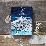 I waiting to see the snow mountains. Notebook Handmadenotebook Diary 筆記本 journal