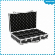 [SzyongxcbMY] Watch box with 10 compartments, sturdy watch box with foam padding, shockproof