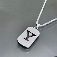 Trendy Cool Kids Necklace 26 Letter English Alphabet American Style Sweater Chain Women Students Cou