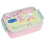 日本製SKATER兒童樂扣便當盒-佩佩豬/粉紅豬小妹