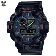CASIO GA-700RGB-1A Men's Analog Digital Watch G-SHOCK Virtual Rainbow Series World Time Resin Strap 