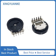 10Pcs/lot 14*2.8MM Double Gear Dial Potentiometer A100K A104 Volume Switch 5-Pin 100K Ohm