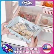 [iRojak]  Effortless Fridge Drawer Storage Adjustable Rack Basket 冰箱置物架 Bakul Simpanan Peti Sejuk  -