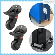 [WishshopelxnMY] 2Pcs Luggage Wheels Suitcase Wheels Swivel Casters Dual Roller Replacement Repair L