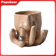 Woeuri Durable Ceramic Cup Hilarious Ring Holder Mug Quirky Nose Picking Mug with Finger Handle Funn