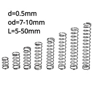 【KZS】SUS304 Compression spring d0.5mm OD7-10mm length 5-50mm