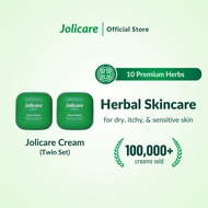 Jolicare Cream (Twin Set) - Herbal Repair For Dry Itchy and Sensitive Skin | Baiki Kulit Kering, Gat