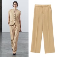 Beige Wide Leg Pants 76153 (TS)