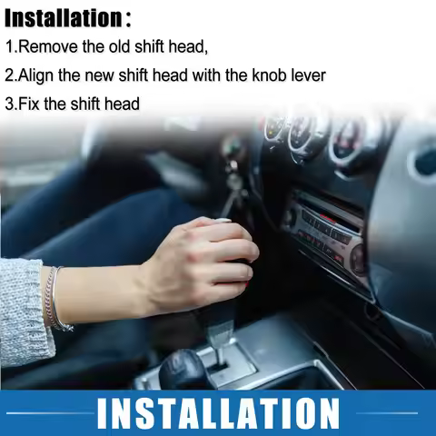 Automatic Transmission Gear Shift Knob for Mazda 3 2009-2016 for Mazda 3 Sport 2009-2016 Matte Silve