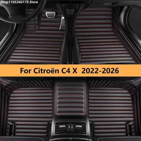 Full Set Car Floor Mats For Citroën C4 X 2022 2023 2024 2025 2026 Floor Mats For Cars Interior Acces