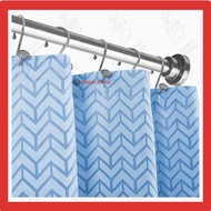 125 - 220cm Shower Curtain Rod Premium Flexible Stainless Steel Curtain Pole Rod/