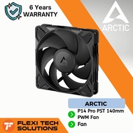Flexi Tech Arctic P14 Pro PST 140mm PWM Fan with Cable Splitter-BLACK