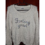 Fur knitwear top for women