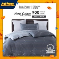 Jean Perry Herel Fitted Bedsheet Set (w/o Quilt Cover or Comforter) - COTTON USA 900TC (Queen / King