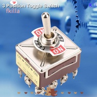 FKILLA ​​3 Position Switch​​, ON//ON Three-position Rocker Control 4PDT 12 Pin Rocker Switch Heavy D