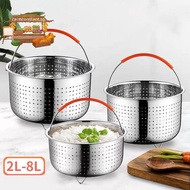 Ca> Stainless Steel Steamer Basket Pot Accessories for 3/6/8 Qt Pot Pressure Cooker well