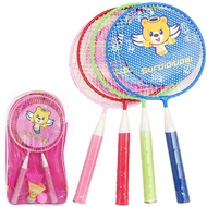Children's badminton racket double racket children's toy baby ultra light racket elementary school students aged 3-12bikez4