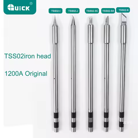 QUICK TS1200A Original Lead Free Solder Iron Tip Handle welding pen tools TSS02-SK TSS02-K TSS02-I T